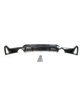 Diffusore Posteriore BMW F32 / F33 / F36 Look M Performance 2 Uscite Nero lucido (Cod. E-TCBF3181)