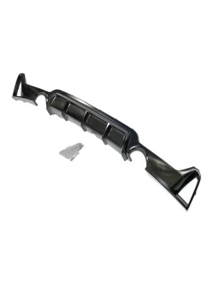 Diffusore Posteriore BMW F32 / F33 / F36 Look M Performance 2 Uscite Nero lucido (Cod. E-TCBF3181)