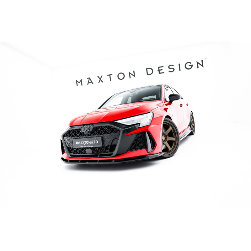 SPLITTER ANTERIORE V.1 Audi RS3 berlina 8Y Facelift (Cod. M-AU-RS3-8YF-S-FD1G) SPLITTER ANTERIORE V.1 Audi RS3 berlina 8Y Facelift (Cod. M-AU-RS3-8YF-S-FD1G)