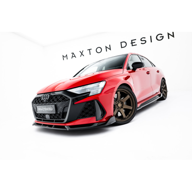 SPLITTER ANTERIORE V.3 Audi RS3 berlina 8Y Facelift (Cod. M-AU-RS3-8YF-S-FD3G)