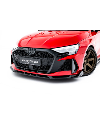 SPLITTER ANTERIORE V.3 Audi RS3 berlina 8Y Facelift (Cod. M-AU-RS3-8YF-S-FD3G)