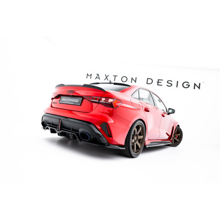 Splitter posteriore (con barre verticali) V.1 Audi RS3 berlina 8Y Facelift (Cod. M-AU-RS3-8YF-S-RD2G