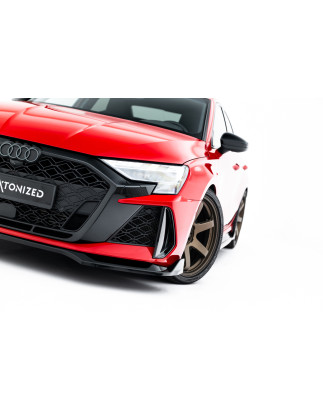 SPLITTER ANTERIORE V.2 Audi RS3 berlina 8Y Facelift (Cod. M-AU-RS3-8YF-S-FD2G)