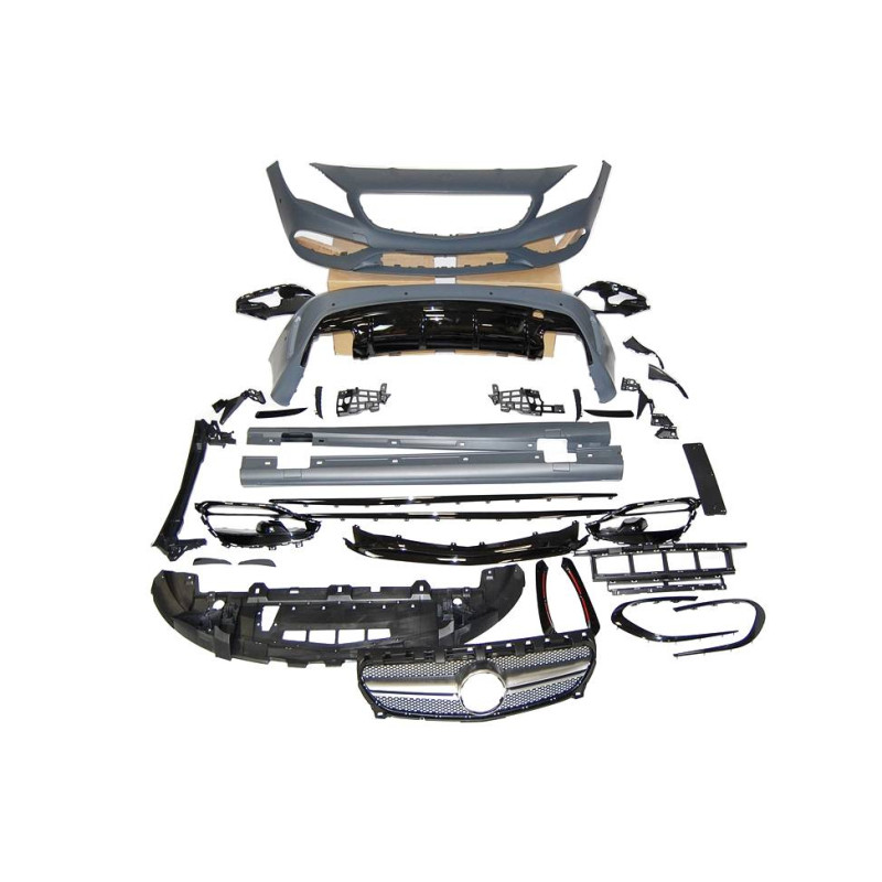 Kit Estetico Mercedes W117 2013-2018 4P / SW LCI Look AMG A45 II Griglia (Cod. E-TCM02410218)
