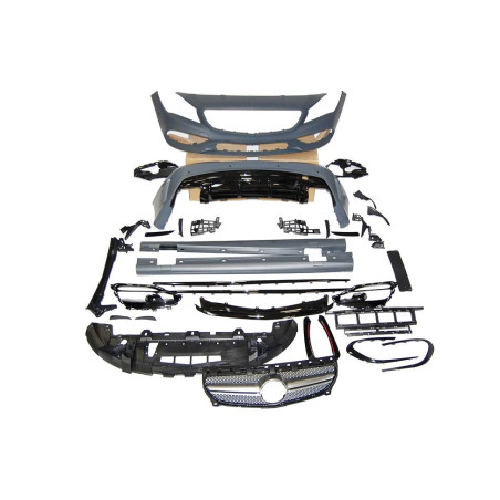 Kit Estetico Mercedes W117 2013-2018 4P / SW LCI Look AMG A45 II Griglia (Cod. E-TCM02410218)