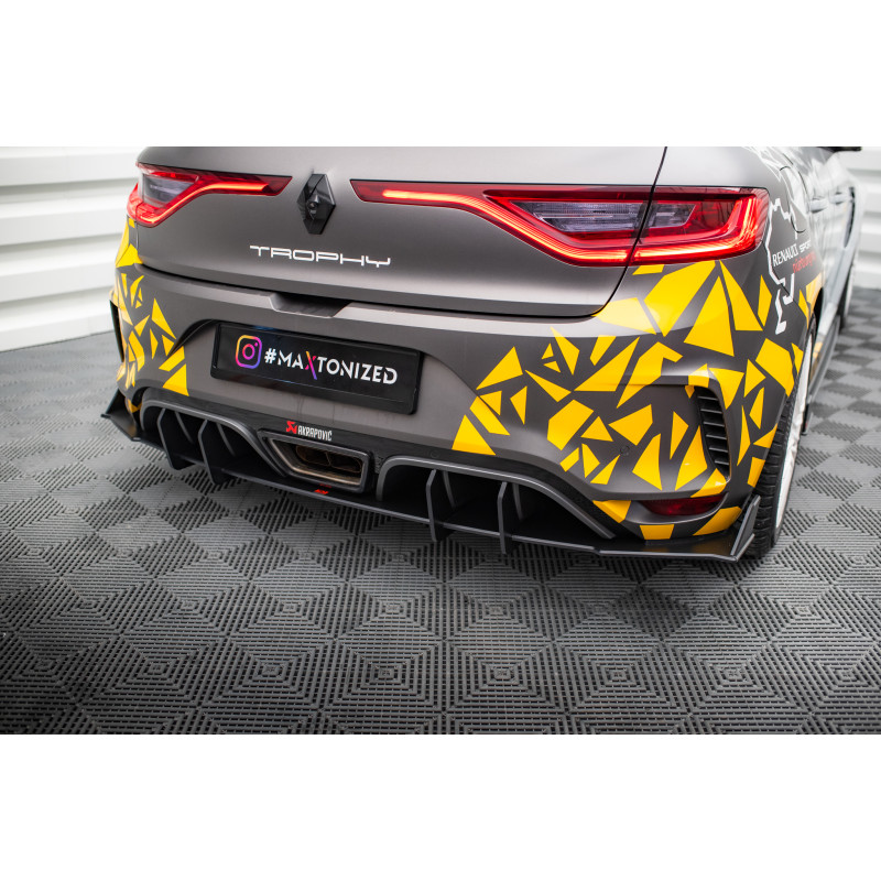 DIFFUSORE POSTERIORE street pro Renault Megane RS Mk4 (Cod. M-REME4RSCNC-RS1BRB)
