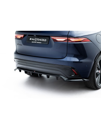Splitter posteriore (con barre verticali) Jaguar F-Pace R-Sport X761 Facelift (Cod. M-JA-FP-1F-RD1G+