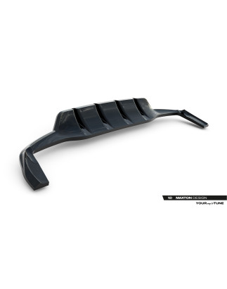 Splitter posteriore (con barre verticali) Mercedes-Benz GLA 45 AMG X156 Facelift (Cod. M-ME-GLA-156F