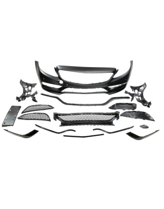 Paraurti Anteriore Mercedes W205 2014-2018 Coupe / 4P / SW look AMG C63 (Cod. E-TCM0200)