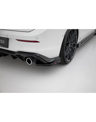 Splitters posteriori laterali V.4 + Flaps Volkswagen Golf GTI / GTE Mk8 (Cod. M-VW-GO-8-GTI-RSD4G+RS