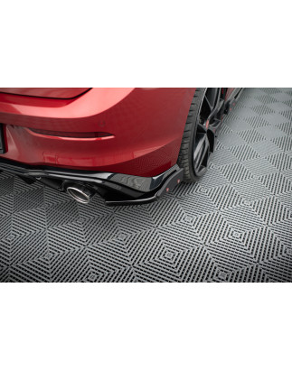 Splitters posteriori laterali V.4 + Flaps Volkswagen Golf GTI / GTE Mk8 (Cod. M-VW-GO-8-GTI-RSD4G+RS