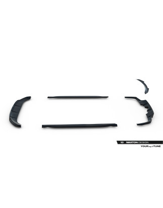 Splitters Set V.2 Mercedes-Benz GLS AMG-Line X167 (Cod. M-ME-GLS-167-AMGLINE-SET2)