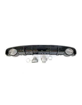 Diffusore Posteriore Audi A4 B9 2016+ Look RS4 ABS (Cod. E-TCA0227)