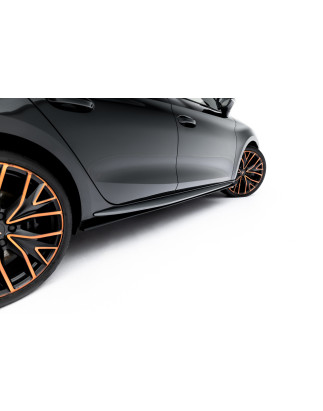 Diffusori minigonne street pro Cupra Leon ST /  Aero Mk1 / Mk1 Facelift (Cod. M-CULE1FAEROCNC-SD1BRB