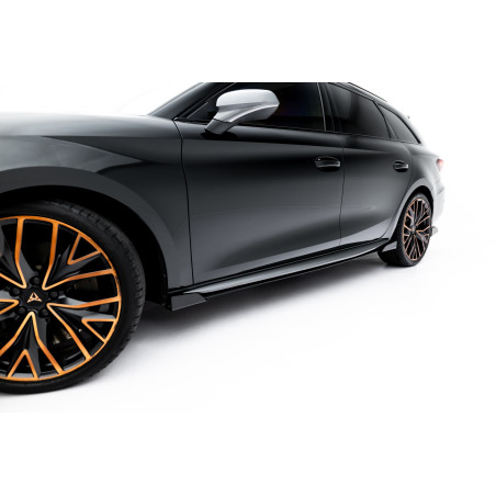 Diffusori minigonne street pro + Flaps Cupra Leon ST /  Aero Mk1 / Mk1 Facelift (Cod. M-CULE1FAEROCN