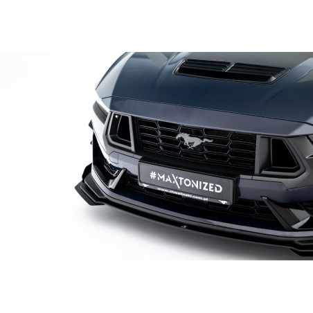 SPLITTER ANTERIORE street pro + Flaps Ford Mustang Dark Horse Mk7 (Cod. M-FOMU7DHCNC-FD1B+FSF1G)
