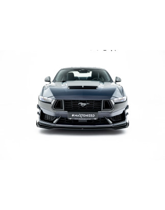 SPLITTER ANTERIORE street pro + Flaps Ford Mustang Dark Horse Mk7 (Cod. M-FOMU7DHCNC-FD1B+FSF1G)