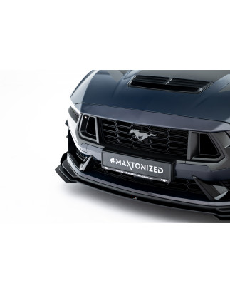SPLITTER ANTERIORE street pro + Flaps Ford Mustang Dark Horse Mk7 (Cod. M-FOMU7DHCNC-FD1BRB+FSF1G)