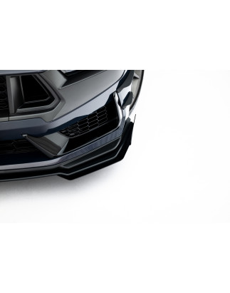 SPLITTER ANTERIORE street pro + Flaps Ford Mustang Dark Horse Mk7 (Cod. M-FOMU7DHCNC-FD1BRB+FSF1G)