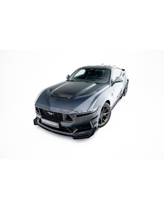 SPLITTER ANTERIORE street pro + Flaps Ford Mustang Dark Horse Mk7 (Cod. M-FOMU7DHCNC-FD1BRB+FSF1G)