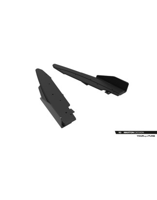 Splitters posteriori laterali Street Pro + Flaps Ford Mustang Dark Horse Mk7 (Cod. M-FOMU7DHCNC-RSD1