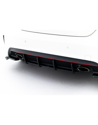 DIFFUSORE POSTERIORE street pro Mercedes-Benz A  AMG-Line W176 (Cod. M-MEA176AMGLINECNC-RS1BRB)
