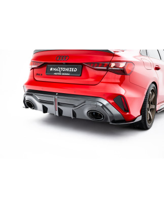  Diffusore posteriore in fibra di carbonio Audi RS3 berlina 8Y Facelift (Cod. M-CF-AU-RS3-8YF-RS1-24