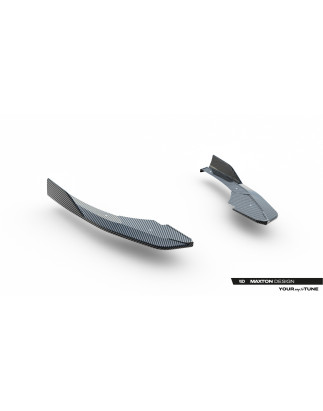  Splitters posteriori laterali in fibra di carbonio Audi RS3 berlina 8Y Facelift (Cod. M-CF-AU-RS3-8