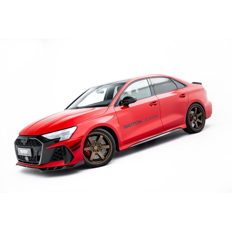 Minigonne in carbonio  V.2 Audi RS3 berlina / Sportback 8Y / 8Y Facelift (Cod. M-CF-AU-RS3-8YF-SD2-2