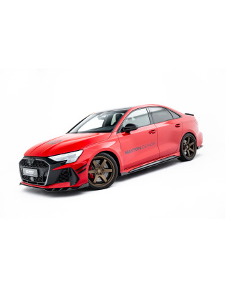 Minigonne in carbonio  V.1 Audi RS3 berlina / Sportback 8Y / 8Y Facelift (Cod. M-CF-AU-RS3-8YF-SD1-2