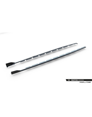 Minigonne in carbonio  V.1 Audi RS3 berlina / Sportback 8Y / 8Y Facelift (Cod. M-CF-AU-RS3-8YF-SD1-2