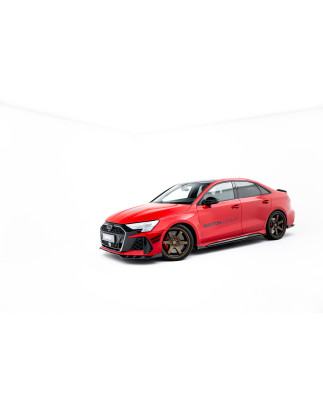 Minigonne in carbonio Audi RS3 berlina 8Y Facelift (Cod. M-CF-AU-RS3-8YF-SD1+SD2-245-P)