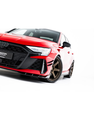 Splitters Set in carbonio Audi RS3 berlina 8Y Facelift (Cod. M-CF-AU-RS3-8YF-SET)