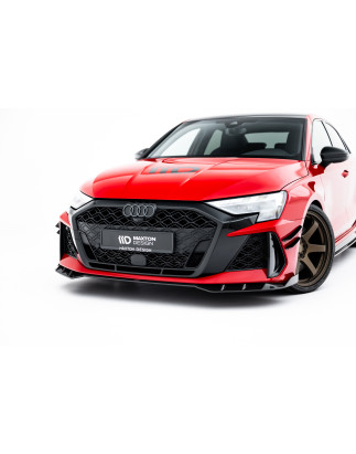 Splitters Set in carbonio Audi RS3 berlina 8Y Facelift (Cod. M-CF-AU-RS3-8YF-SET)
