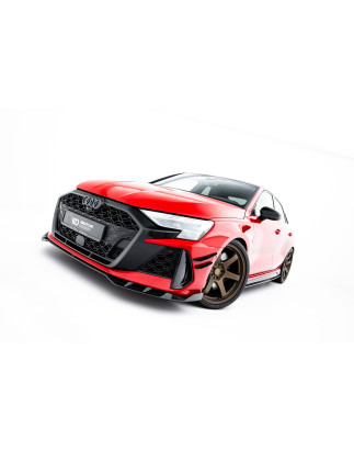 Splitters Set in carbonio Audi RS3 berlina 8Y Facelift (Cod. M-CF-AU-RS3-8YF-SET)