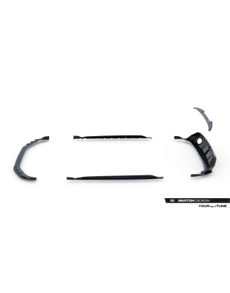 Splitters Set in carbonio Audi RS3 berlina 8Y Facelift (Cod. M-CF-AU-RS3-8YF-SET)