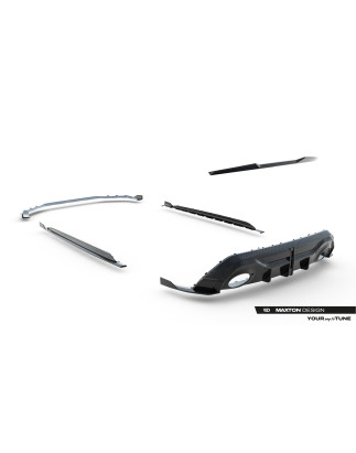 Splitters Set in carbonio Audi RS3 berlina 8Y Facelift (Cod. M-CF-AU-RS3-8YF-SET)