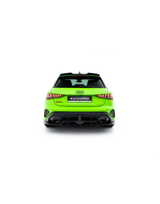 Splitter posteriore (con barre verticali) V.2 Audi RS3 Sportback 8Y Facelift (Cod. M-AU-RS3-8YF-SB-R