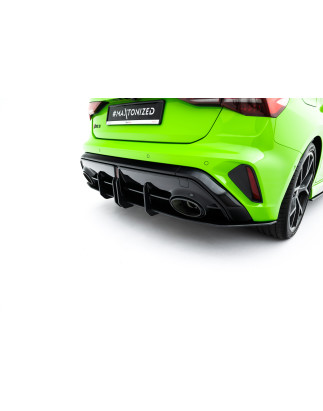 DIFFUSORE POSTERIORE street pro Audi RS3 Sportback 8Y Facelift (Cod. M-AURS38YFSBCNC-RS1B)