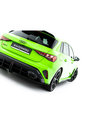 DIFFUSORE POSTERIORE street pro Audi RS3 Sportback 8Y Facelift (Cod. M-AURS38YFSBCNC-RS1B+BRBI)