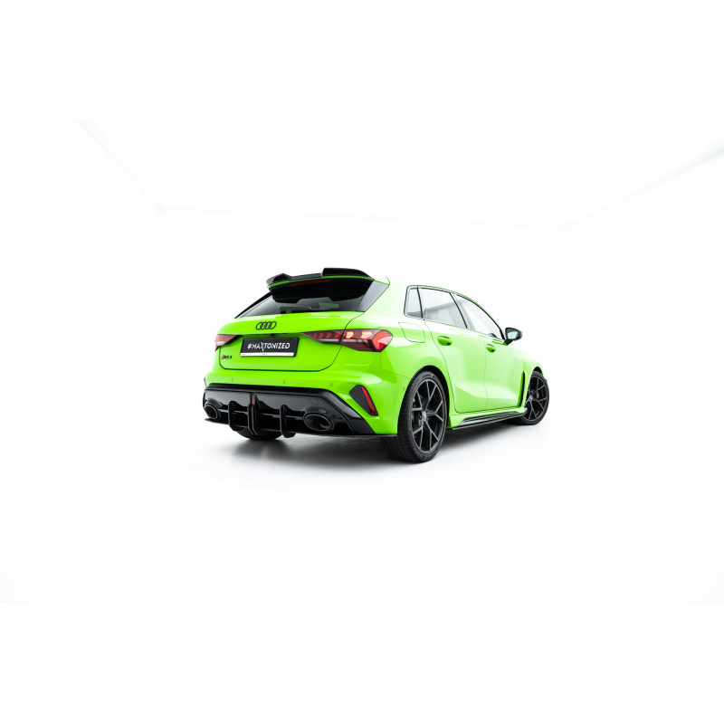 DIFFUSORE POSTERIORE street pro Audi RS3 Sportback 8Y Facelift (Cod. M-AURS38YFSBCNC-RS1BRB)