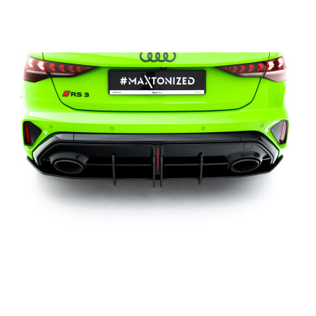 DIFFUSORE POSTERIORE street pro Audi RS3 Sportback 8Y Facelift (Cod. M-AURS38YFSBCNC-RS1BRB)
