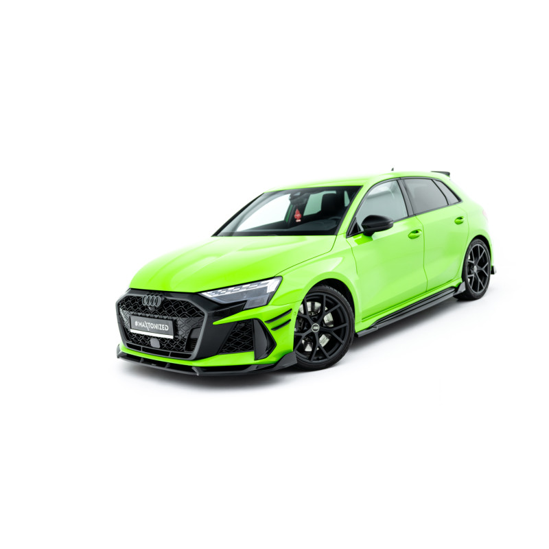 Splitters Set V.2 Audi RS3 Sportback 8Y Facelift (Cod. M-AU-RS3-8YF-SB-SET2)