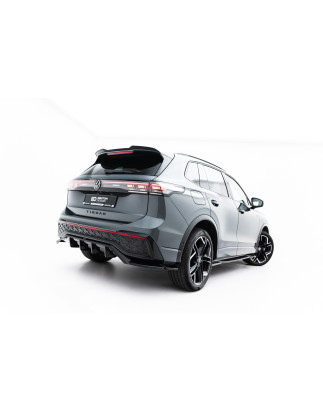 Splitter posteriore (con barre verticali) Volkswagen Tiguan R-Line Mk3  (Cod. M-VW-TI-3-RLINE-RD1G+R