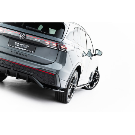 Splitter posteriore (con barre verticali) Volkswagen Tiguan R-Line Mk3  (Cod. M-VW-TI-3-RLINE-RD1G+R