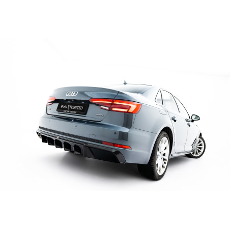 Sottoparaurti posteriore V.2 Audi A4 S-Line berlina / Avant B9 (Cod. M-AU-A4-B9-AV-RS1G+RS1RGOO_)