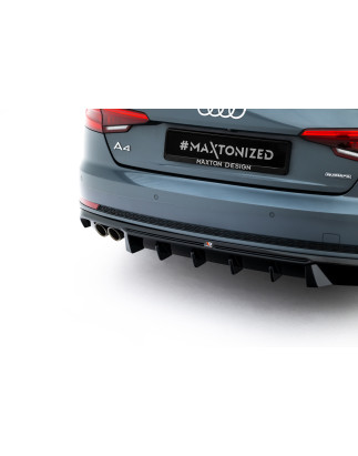 Sottoparaurti posteriore V.2 Audi A4 S-Line berlina / Avant B9 (Cod. M-AU-A4-B9-AV-RS1G+RS1RGOO_)