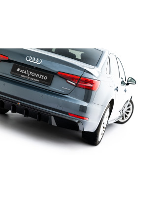 Sottoparaurti posteriore V.2 Audi A4 S-Line berlina / Avant B9 (Cod. M-AU-A4-B9-AV-RS1G+RS1RGOO_)