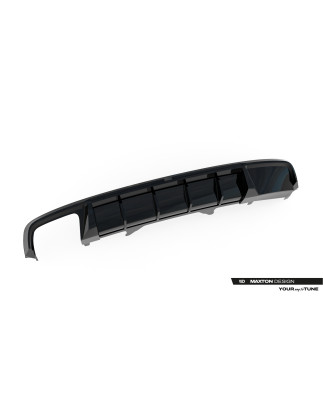 Sottoparaurti posteriore V.2 Audi A4 S-Line berlina / Avant B9 (Cod. M-AU-A4-B9-AV-RS1G+RS1RGOO_)