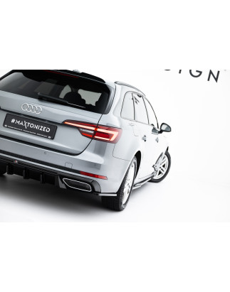 Splitters posteriori laterali Audi A4 / A4 S-Line / S4 berlina / Avant B9 (Cod. M-AU-A4-B9-AV-RSD3G)